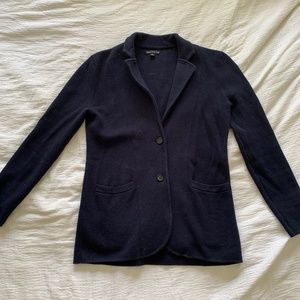 Jcrew Mercantile navy cotton sweater blazer